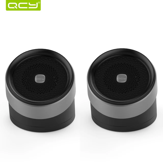 Qcy СПЦ двойной динамики bluetooth V4.2 3D стерео металл громкоговоритель портативные беспроводные колонки звук