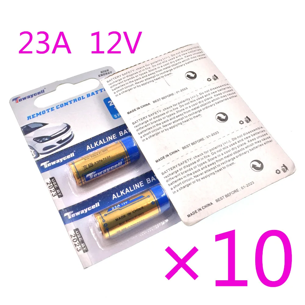 

10pcs / lot Small Battery 23A 12V 21/23 A23 E23A MN21 MS21 V23GA L1028 dry alkaline battery for doorbell, alarm, walkman