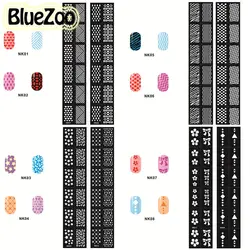 Bluezoo 1 шт. выдалбливают ногтей шаблон Стикеры 24 Дизайн для выбора цветок бабочка сердце звезда шаблон ногтей Стикеры ногтей наклейка