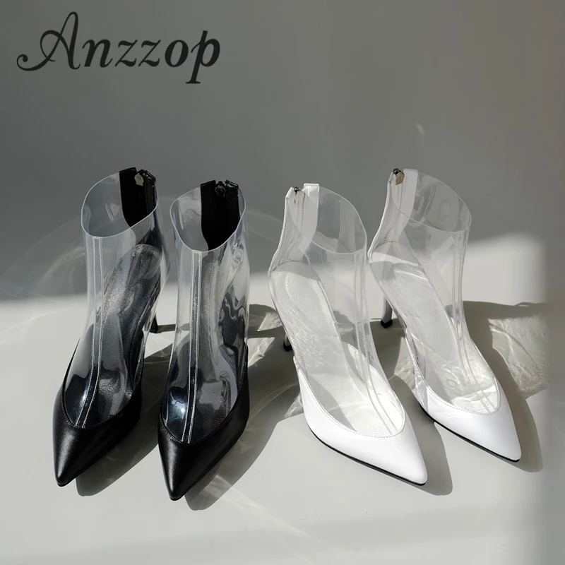 

European and American trend 2019 summer fashion female transparent sandals hot offer fine with fruit color beautiful sexy boots