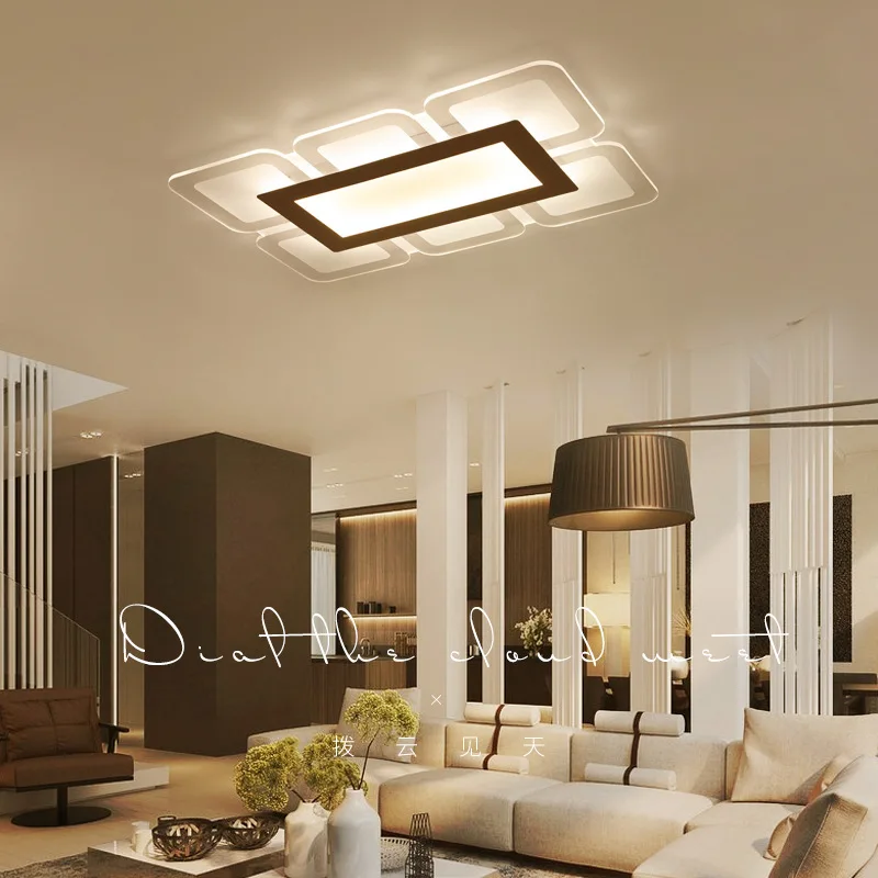 

KM sitting room bedroom absorb dome light to contemporary and contracted rectangular ultra-thin led to absorb dome light