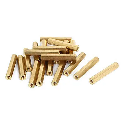 

M4x35mm Brass Hex Hexagonal Female Thread PCB Standoff Spacer 20pcs