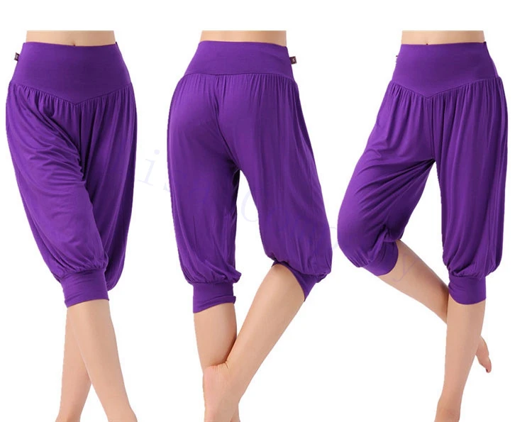 ENNJOI женские брюки для йоги Леггинсы для йоги цветные шаровары для танцев Йога тайчи половина полная длина брюки модальные брюки Йога брюки