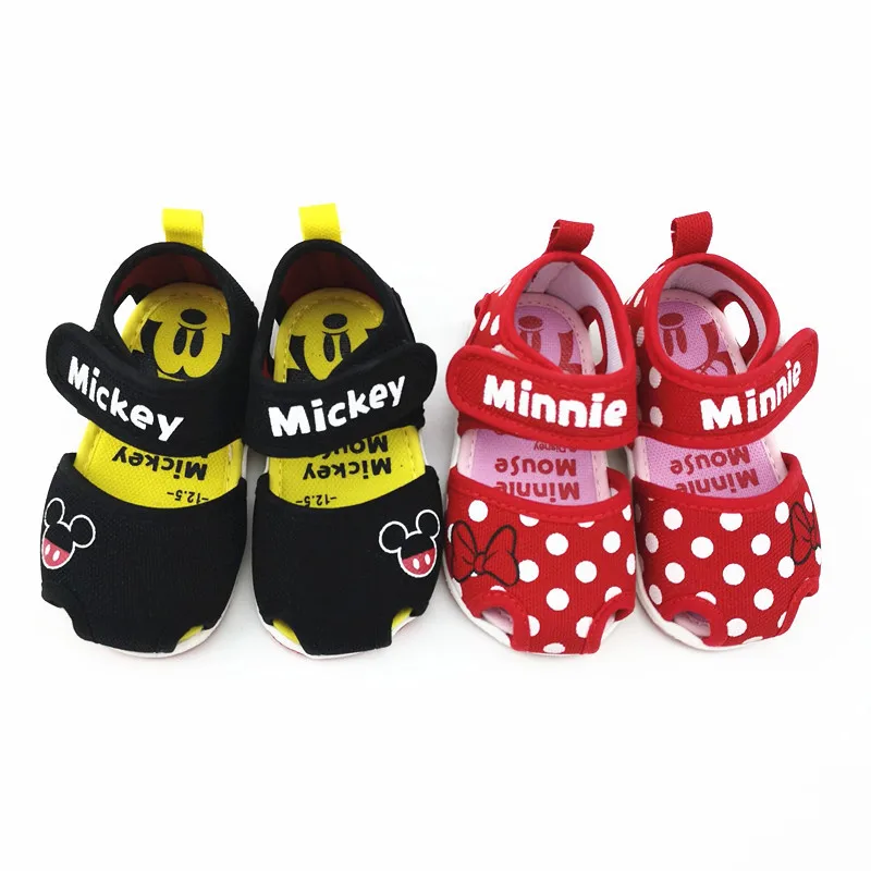 

Disney children's baby soft bottom Mickey sandals first walker shoes beach shoes