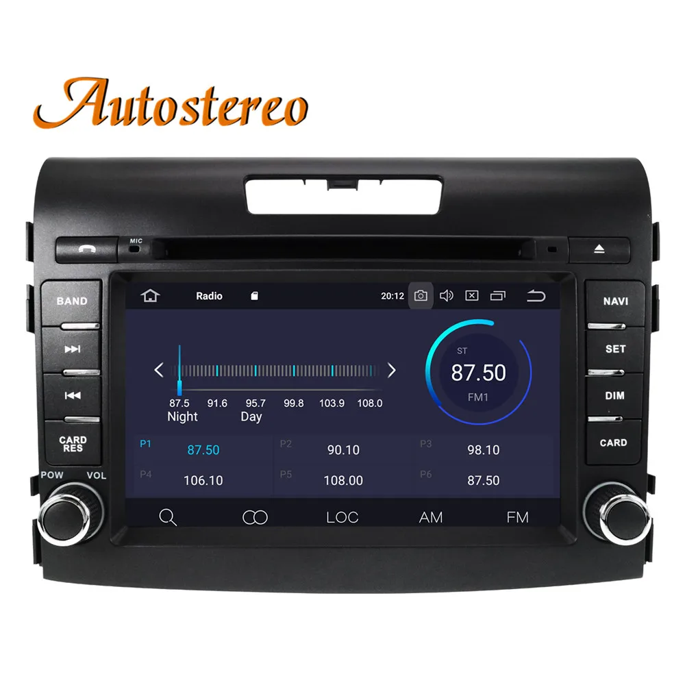 Android 9 автомобильный dvd-плеер для Honda CRV 2012- gps Навигация стерео головное устройство 2 DIN радио магнитофон мультимедийный плеер ips