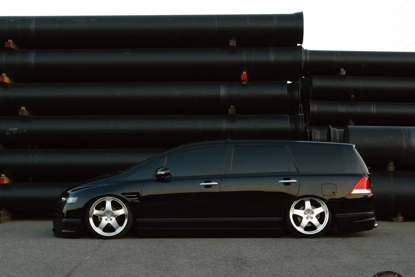 FRP боковая юбка для HONDA Odyssey RB1/2 (2003-2005) WD из стекловолокна (предварительно facilifed)