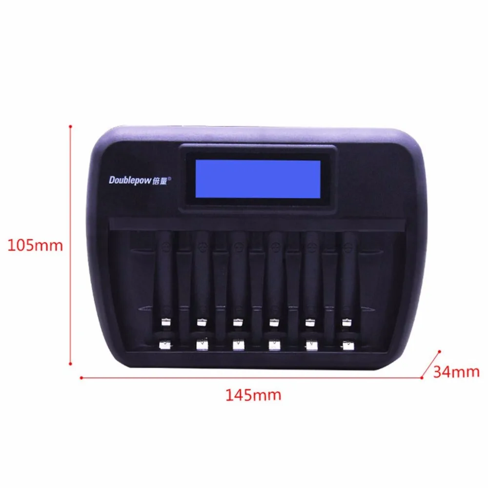 Doublepow Multifunctional Universal 6 Slots LCD AA AAA Rechargebale Battery Charger Automatic Intelligent Rapid Charger Doublepow Multifunctional Universal 6 Slots LCD AA AAA Rechargebale Battery Charger Automatic Intelligent Rapid Charger