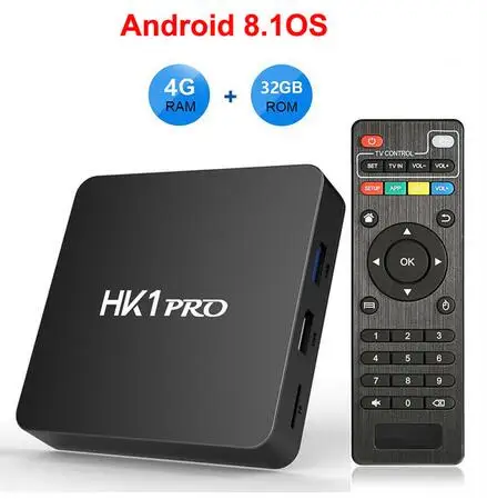 5 шт./лот HK1 PRO Android 8,1 ТВ-приставка 2G/16G 4G/32G 64G Amlogic S905X2 четырехъядерный USB 3,0 WiFi 4K смарт-приставка - Цвет: 4G 32G