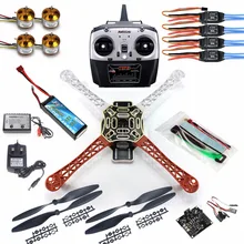 DIY 4 axle RC Multi QuadCopter Drone RTF ARF KK V2.3 Circuit board 1000KV Motor 30A ESC Lipo F450 Frame Kit 8ch TX Rx F02192-A