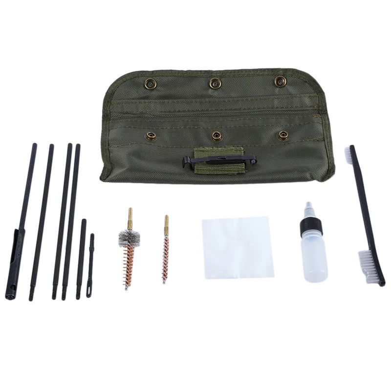 New Airsoft 10 Piece Gun Cleaning Kit Set Rifle/Hand Gun Cleaning Tool