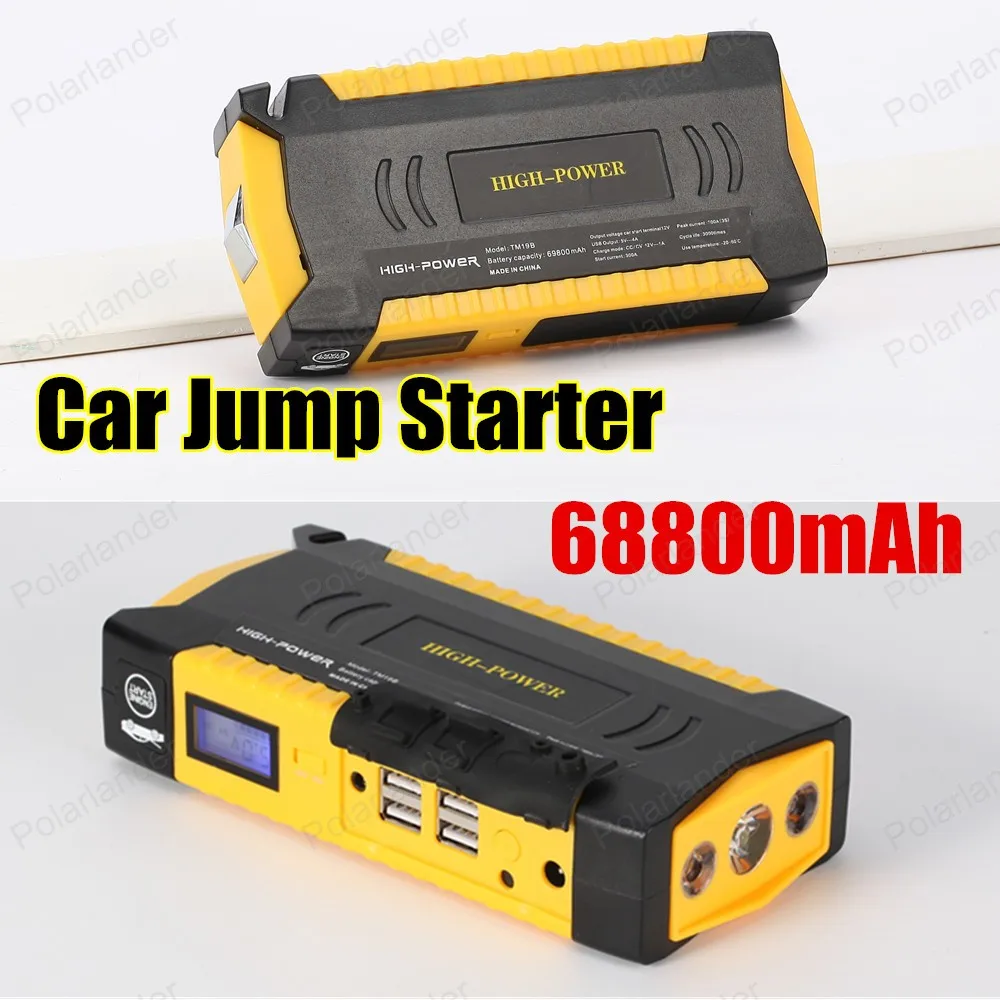 Original Portable 69800mAh Car Jump Starter and Charger for Electronics Mobile Device Laptop Auto Engine Emergency