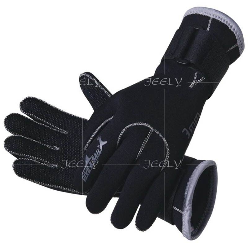 3 мм неопреновые перчатки для подводного плавания, подводного плавания, оборудование для подводного плавания с защитой от царапин, сохраняет тепло, материал Гидрокостюма