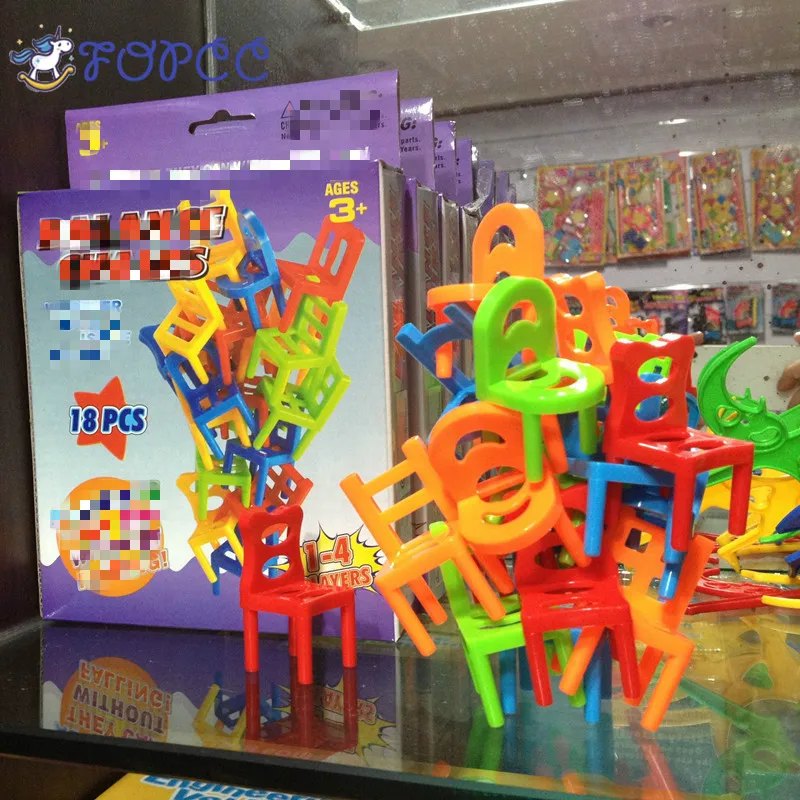 18pcs/Set Model Assembled Toy Stacking Chairs for Kids Play at Desktop Really Stacked Chair Game Boys and Girls Children's Toys 18pcs/Set Model Assembled Toy Stacking Chairs for Kids Play at Desktop Really Stacked Chair Game Boys and Girls Children's Toys