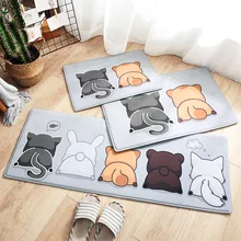 40x60/50x80/45x120 см мягкий мультяшный коврик в форме животного гостиная дверь ковер ванная дверной коврик для ног ковер для дома абсорбирующий