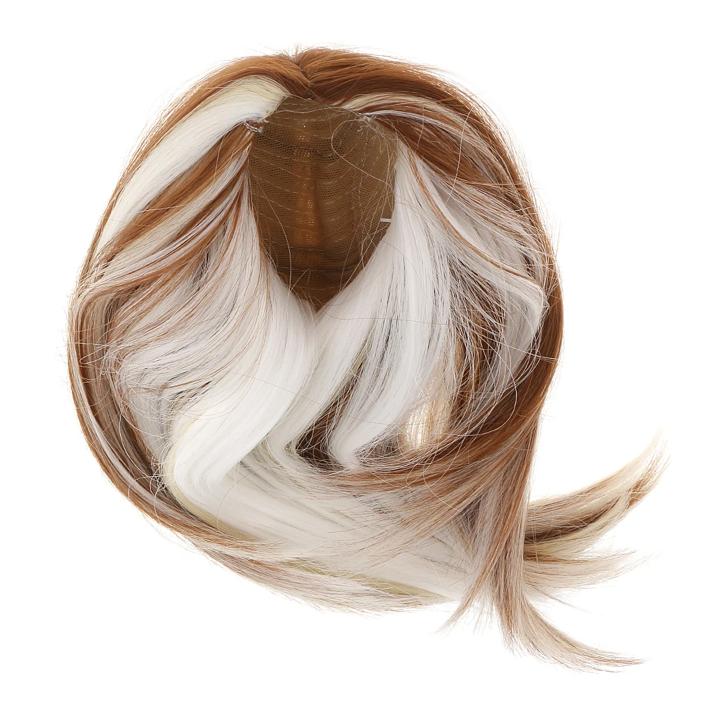 6 Colors DIY Hair  28cm Hair Doll Wig for 18'' American Dolls Accessories Handmade Making Wig For Baby Dolls Yellow Brown