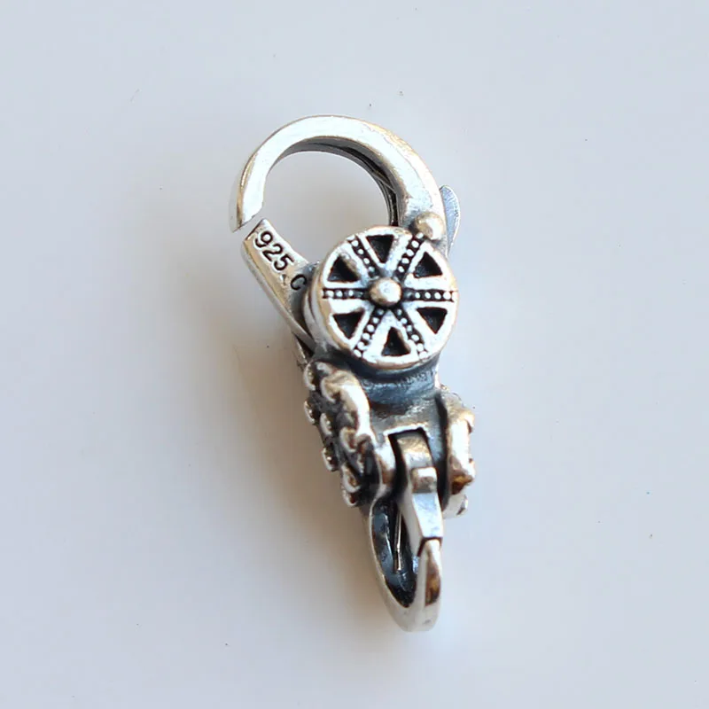 

Spiritual Temple's Lock Authentic 925 Sterling Silver Lobster Clasp Charms Fit European Brand Troll Bracelet DIY Jewelry Making