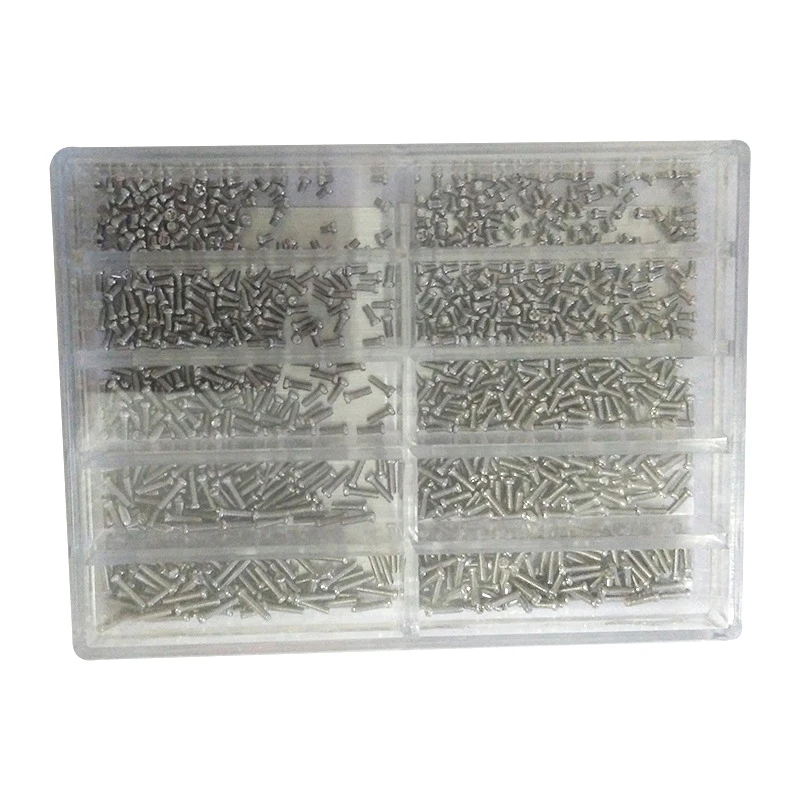 

1000pcs Assortment Screws for Eyeglasses Watch Clock Watchmaker Repair Part Tool