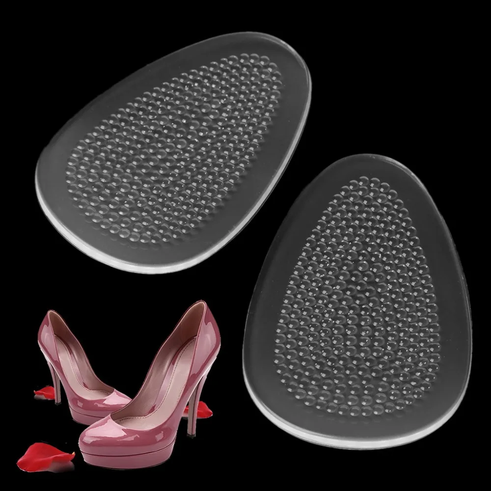 

1 Pair Heel Pads Invisible Women Non Slip Insole Support High Heel Plantar Cushion Gel Pain Relief Heighten Pad Transparent