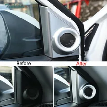 Tonlinker чехол наклейки для Honda CRV-18 автомобильный Стайлинг 2 шт. АБС хромированная дверь интерьер твитер динамик крышка наклейки