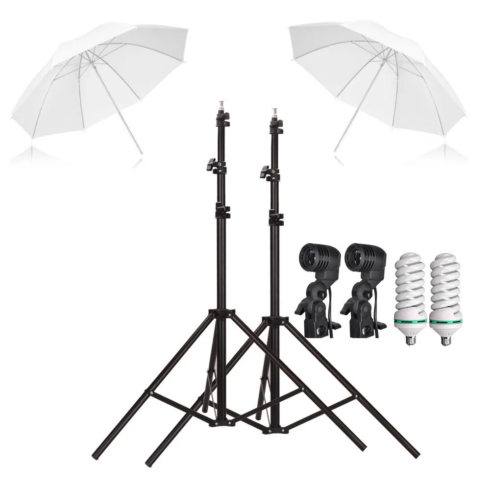 Free shipping Photography Studio kit 33" umbrella 2m light stand