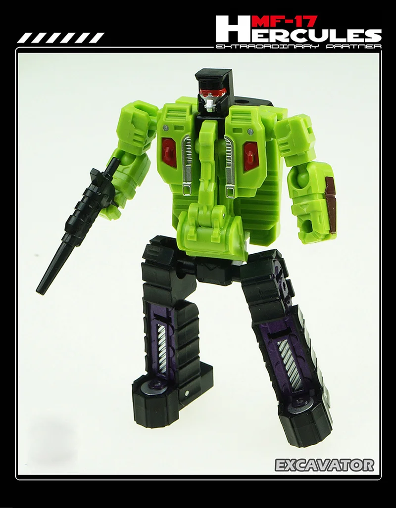 

G1 Transformation MF-17 Hercules - Green Mini Devastator DX9 MFT HULKIE Action Figure Collection Robot Toys Gifts