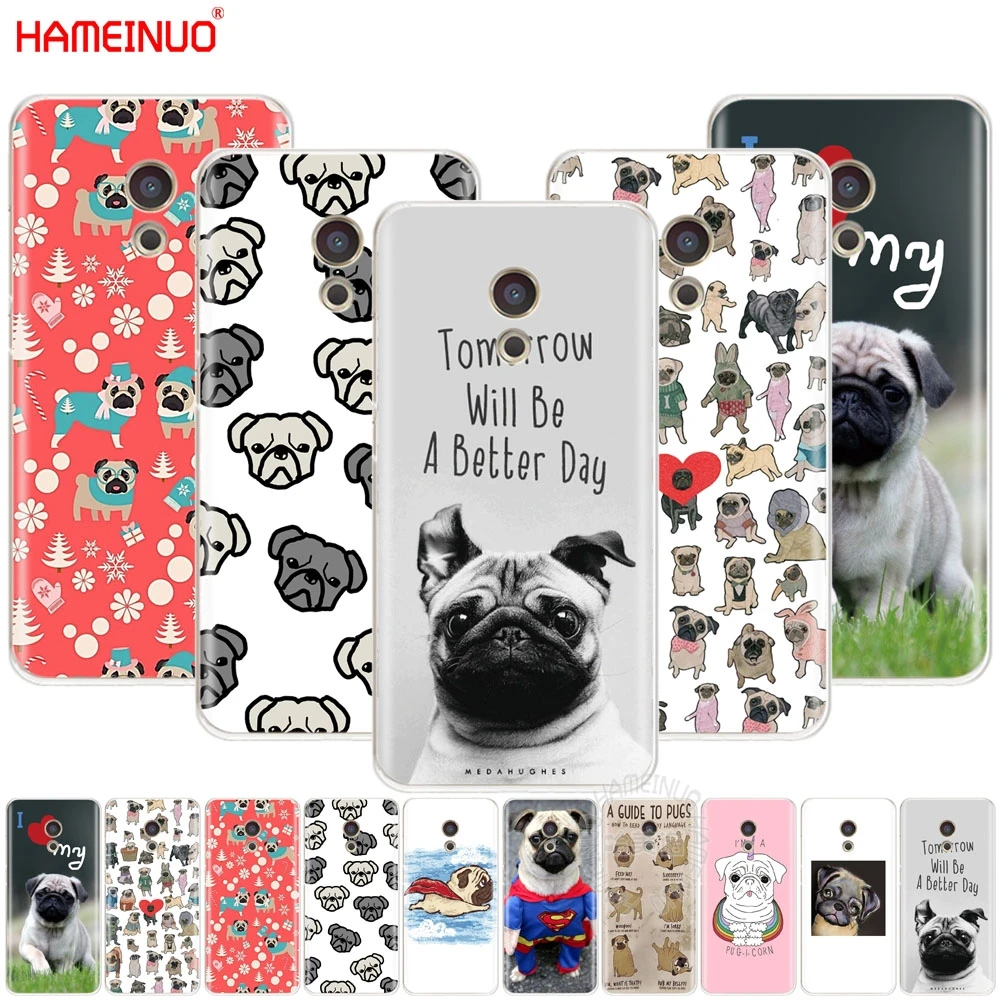 HAMEINUO Милый милый чехол для мопса Meizu M6 M5 M5S M2 M3 M3S MX4 MX5 MX6 PRO 6 5 U10 U20 note plus | Мобильные