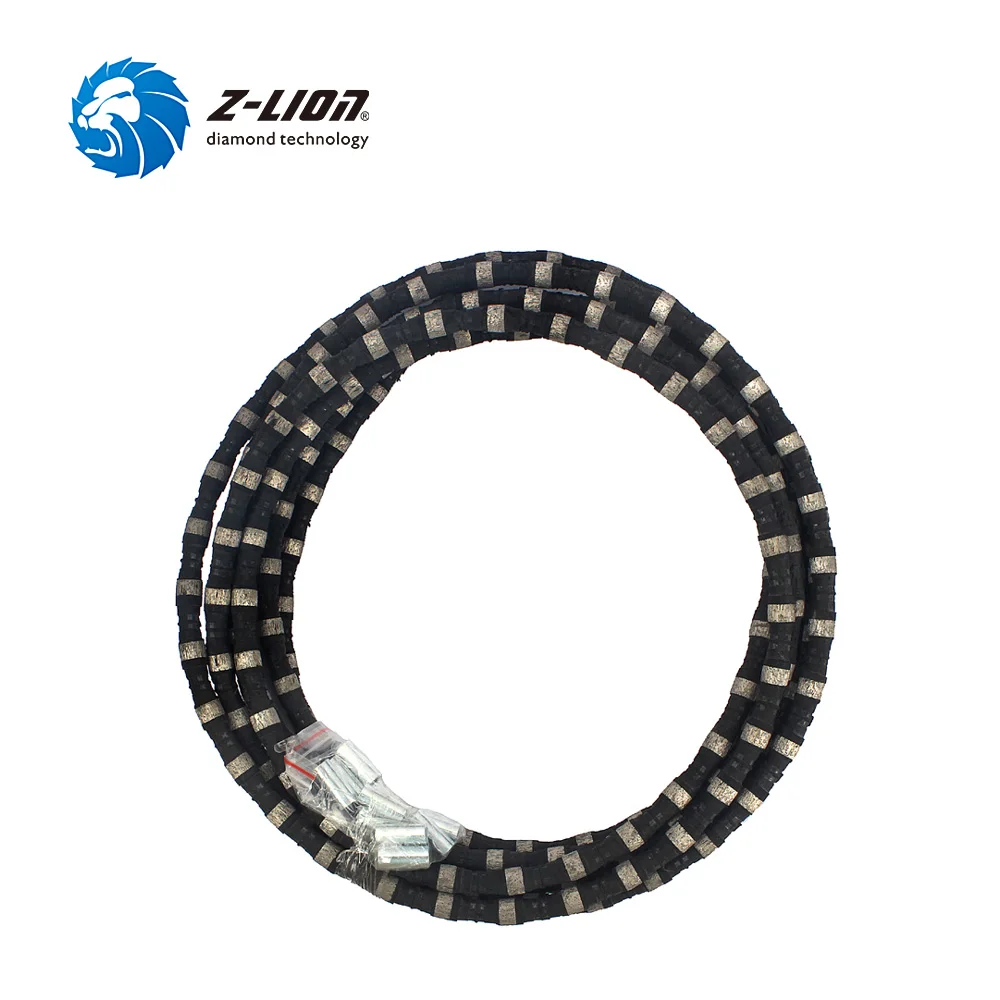 

Z-LION Diamond Wire Saw Diameter 11mm Length 5 Meter Stone Cutting Saw Profiling And Squaring Abrasive Tool
