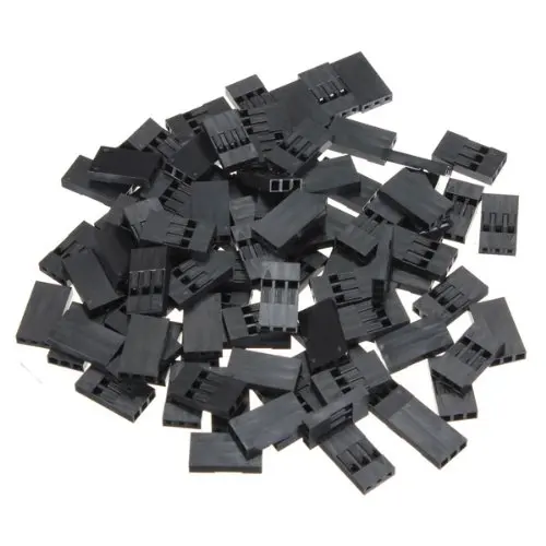 

100PCS 2.54mm 3P Plastic Dupont Jumper Wire Cable Housing Female Pin Connector
