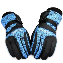 Men’S Women’S Skiing Snowboard Gloves Winter Outdoor keep warm Cold-proof Windproof Ski Gloves Male Ridding Mitten