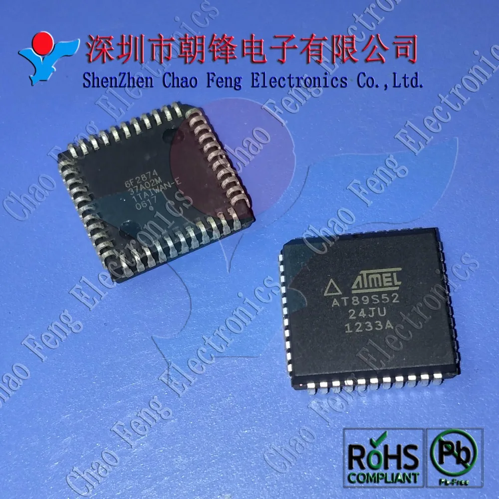 

AT89S52-24JU AT89S52-24 AT89S52 PLCC44 New Original