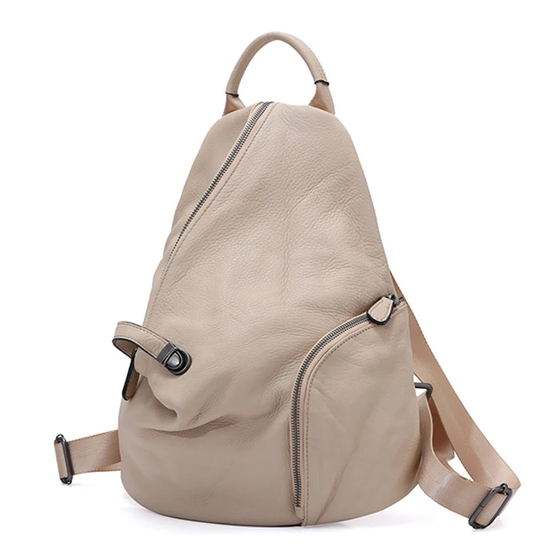 Женский рюкзак из натуральной кожи, повседневный мини-рюкзак, плечевая Сумка школьный портфель, винтажный женский рюкзак высокого качества