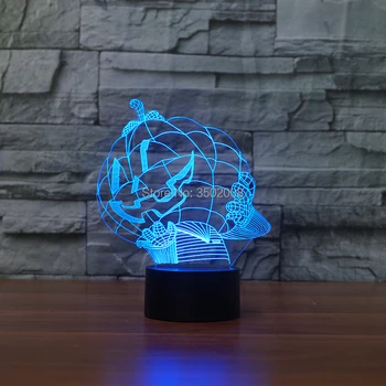 

Creative and unique pumpkin design multi-color night light 7 colors for Halloween gifts or decorations