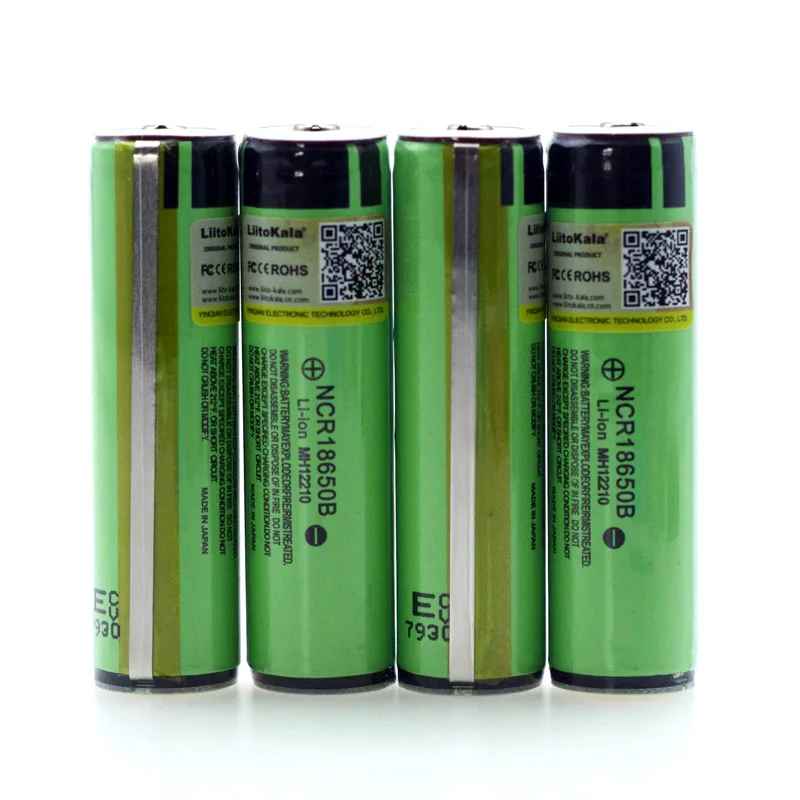 2 шт Liitokala защищенный 18650 NCR18650B 3400mAh перезаряжаемый литий-ионный аккумулятор с PCB 3,7 V для фонарика+ коробка для хранения