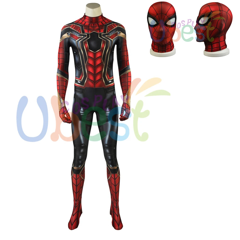 Мстители Бесконечность войны Питер Паркер Железный Человек-паук костюм косплей костюм 3D принт - Цвет: Costume
