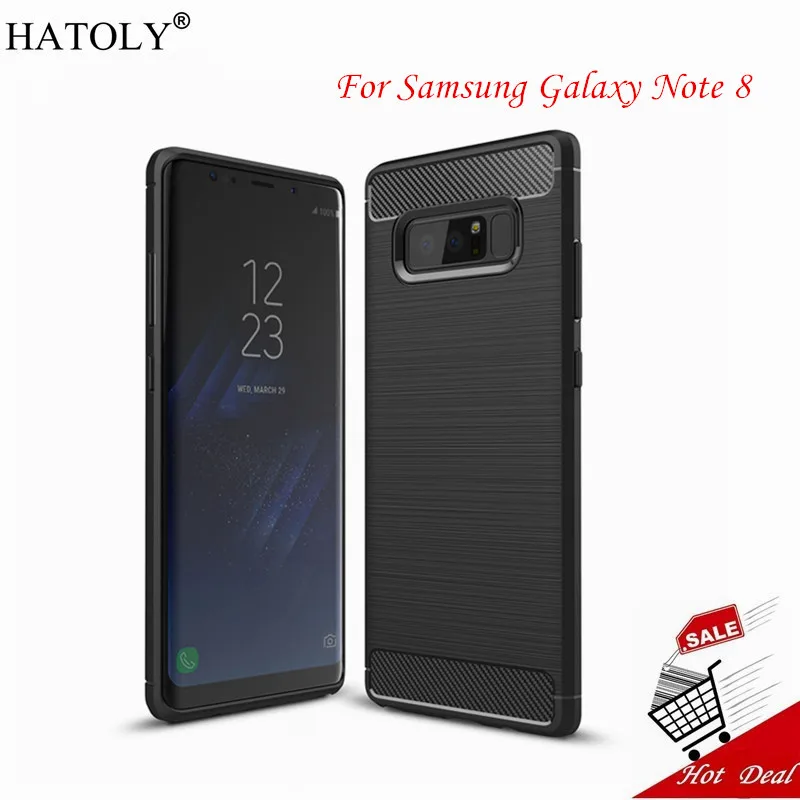 Note 8 Case Funda Bumper For Samsung Galaxy Back Cover Capa Coque Soft TPU N9500 < |