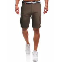 Модный средний класс мужские шорты Свободные повседневные красивые мужские для пикника Спортивные Повседневные мульти-карманные карго коричневый W30423