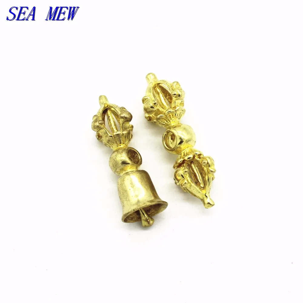 SEA MEW 5 шт. винтажные Тибетские буддийские чистые сырые медные бусины-разделители 7