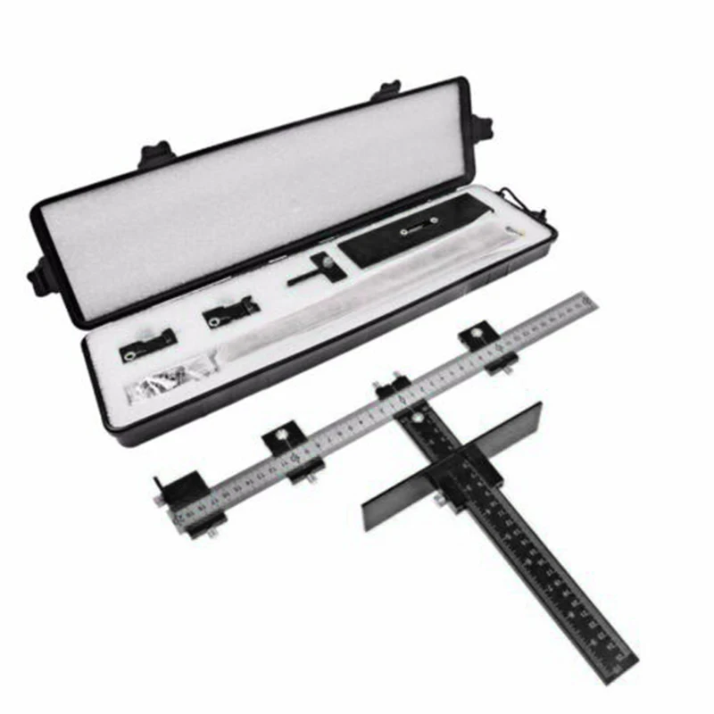 

Adjustable Position Ruler Locator Tool For Woodworking Drilling Hand Tool New