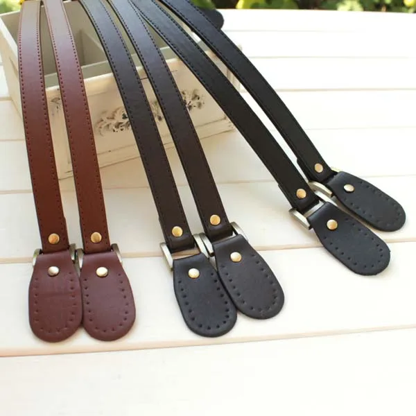 

63cm brief style faux leather handle PU bags belt , portable paragraph with handle