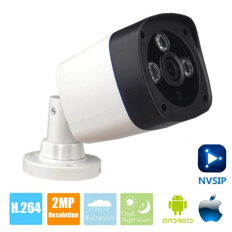 

2MP IP Camera POE 1080P Full HD camera IP Outdoor P2P Night Vision Waterproof CCTV Camera 720P IR-CUT ONVIF ABS Plastic Shell
