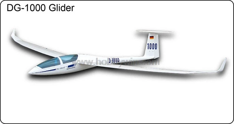 DG1000 Наклонный планер 2630 мм из стекловолокна Fuselage Balsa деревянные крылья ARF RC парусник без электронных деталей