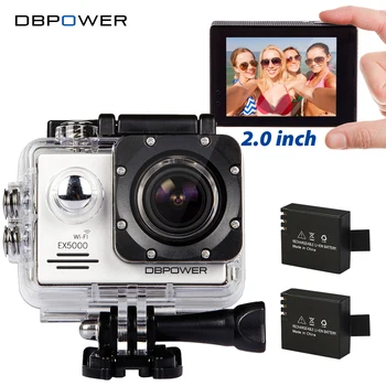 DBPOWER Original EX5000 WIFI Series Action Camera Waterproof 1080P 30fps Action Cam Sport Camera Helmet Go SJ4000 SJ5000 Pro