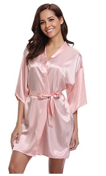 silk night robe