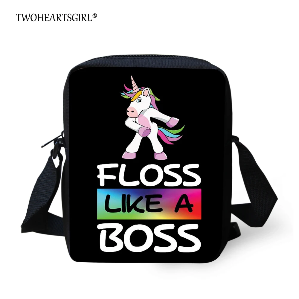 

TWOHEARTSGIRL Floss Like A Boss Printing Women Messenger Bag for Girls Woman Mini Shoulder Bags Kids Crossbody Bags Lightweight
