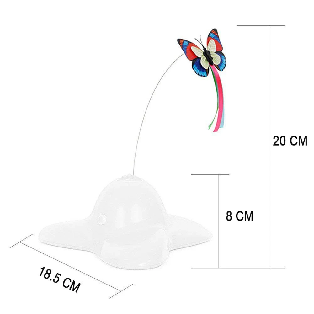 Электрический флаттер вращающаяся бабочка мигает интерактивный Кот питомец Прорезыватель игрушка кошка игрушки