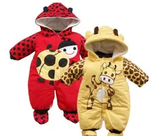 Hiver Nouveau-Né Infantile Filles Garçons Minions Mignon À Capuche Salopette Footies Vêtements