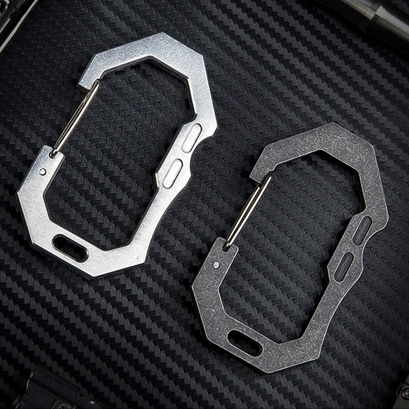 High strength elastic stainless steel tungsten steel broken windows survive fast hanging double hole key chain EDC High strength elastic stainless steel tungsten steel broken windows survive fast hanging double hole key chain EDC