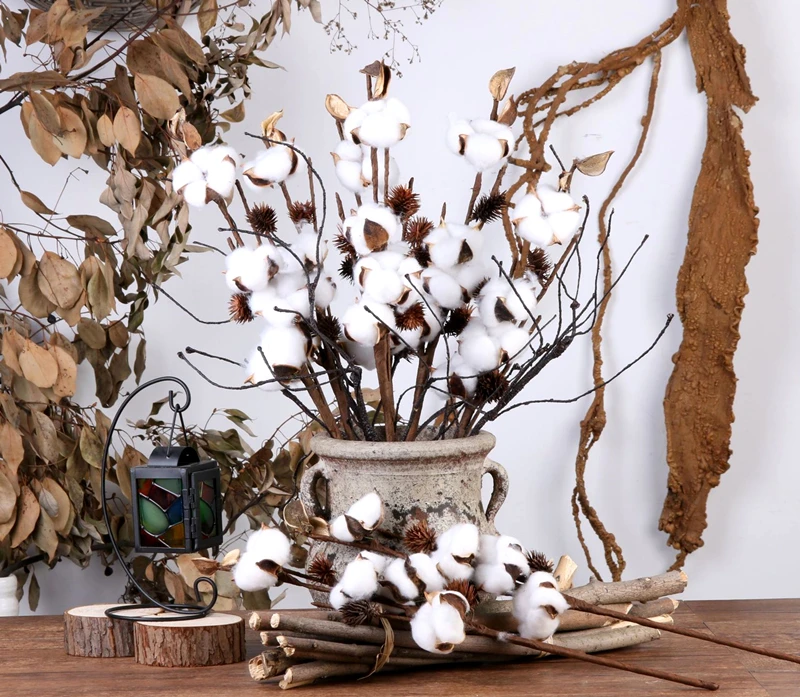 JAROWN Artificial Flower Cotton Home Indoor Decoration Flower Arrangement Wedding Photography Props Floral Retro Eternal Flowers (13)