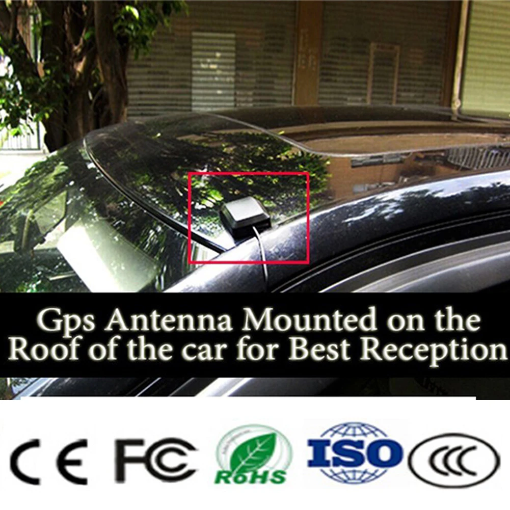  Empfänger 3 Meter Schwarz SMA Conector Auto Navigation Motorrad GPS Antenne Verstärker Magnetische 