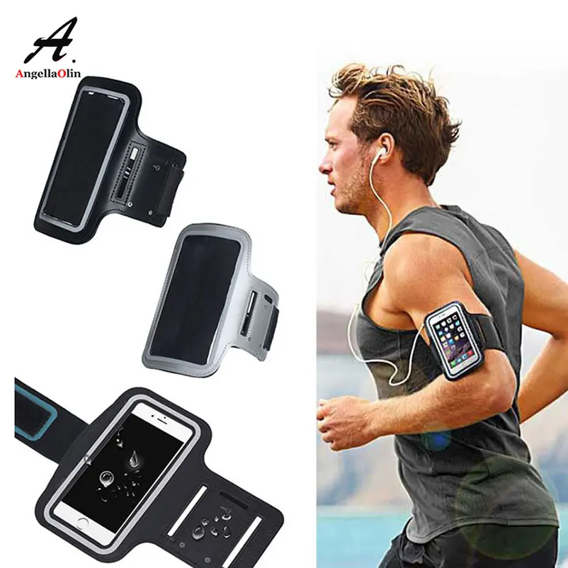 

Top Gray Waterproof Armbands Gym Run Ride For Xiaomi Redmi Note 5 s2 5 plus 4x 5a Mi 6X mix 2s a1 Case Bag Arm Band 2 3 Armband